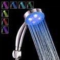 thumbnail image 1 of Handheld, Water-Saving, High-Pressure Bathroom Fixture for A Multicolored Bath Experience 7-Color LED Shower Head, 1 of 8
