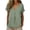 #0080-Green, variant on Linen Shirts for Women V Neck Button Down Short Sleeve Casual Cotton Blend Loose Fit Blouses Lightweight Breathable Soft Comfortable Fashion Tops for Summer