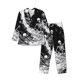 thumbnail image 1 of Fotbe Skeleton Wave Artwork Pijama de Hombre con Estampado de Manga Larga, Conjunto de 2 Piezas, Ropa de Dormir Suave y Cómoda con Bolsillos-Large, 1 of 7
