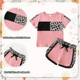 thumbnail image 6 of Baby Girl Clothes Toddler Girls Summer Outfit Cute Leopard Camo Printed Short Sleeve T Shirt and Shorts 2-Pieces Clothing Sets 18M, 6 of 6