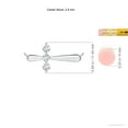 thumbnail image 4 of ANGARA Natural Diamond Sideways Cross Necklace in 925 Sterling Silver for Women (Size-2.8mm| Color-G| Clarity-VS2) | April Birthstone, Anniversary, Jewelry Gift for Women | Natural Diamond Necklace, 4 of 9