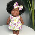 thumbnail image 2 of Muñeca Recién Nacida de Silicona con cabellero N.  degree 5 de Muñeca Africana Negra CUTICAT Muñecas negras de la vida real, 2 of 7