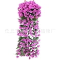 thumbnail image 5 of leyfeng Cesta colgante de pared de flores de simulación, decoración del hogar para bodas, flores artificiales, 5 of 5