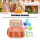 thumbnail image 3 of Fiambrera para Adultos Bento Box de 1300ML Fiambrera para Adultos Reutilizable de 4 Compartimentos con Cuchara para Almuerzo de Frutas Apta para Lavavajillas y Congelador ANGGREK  Otros, 3 of 8