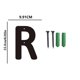 thumbnail image 2 of Isvgxsz Clearance Modern Metal House Numbers and Letters - Black Coating Address Letters Signage, Ideal for Garden, Door, and Mailbox Decoration, with Easy Installation Nail Kit (6.2"), 2 of 3