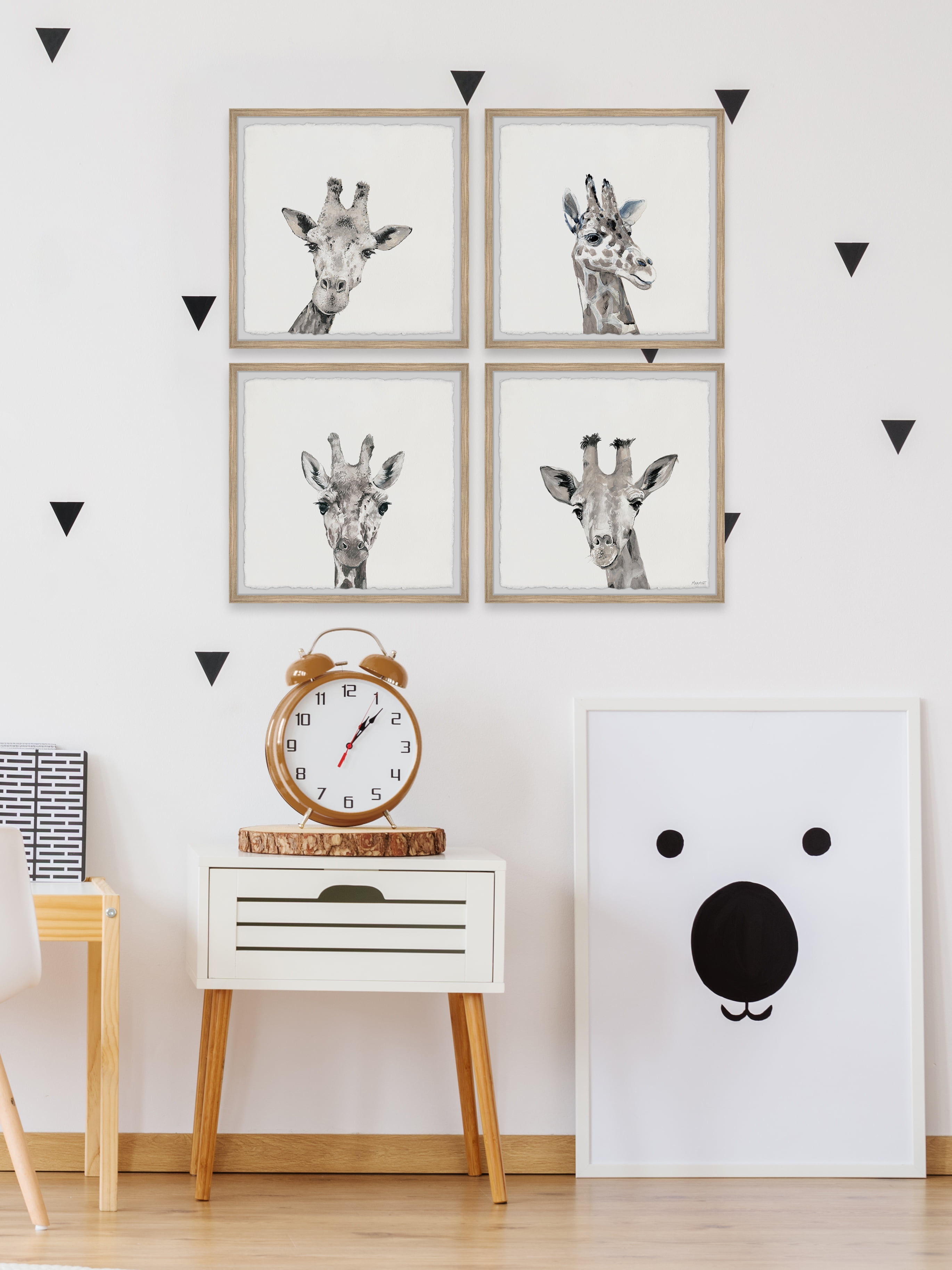Marmont Hill Wacky Giraffe Quadriptych