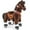 Chocolate, variant on PonyCycle Ride on Unicorn Horse Toy Mechanical Plush Rocking Walking Animal Ride on Horse Riding Horse Toys with Wheels for Kids Age 4-7 Years U402