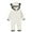 White, variant on Diufon Infant Baby Boy Girl Fleece Romper Long Sleeve Hoodie Thickened Warm Zipper Up Footie Snowsuit