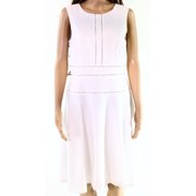 Karl Lagerfeld NEW White Women Size 6 Sleeveless Fit Flare Sheath Dress