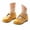 Yellow, variant on Toddler Girls Velvet Mary Jane Shoes - Soft Closed Toe Ballet Flats With Adjustable Strap - Kids and Mother for Wedding Party Daily (Size 2-14 Years)