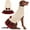 01# Beige, variant on KYEESE Dog Sweater, Blue Turtleneck Sweater Dress with Bowtie, Dog Sweater for Small Dogs, L