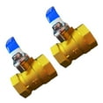 thumbnail image 1 of 2 PCS Full Port Forged Brass Ball Valve, Shut Off Switch for Water and Oil, 1 of 9