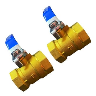 YOKIVE Ball Valve Lever Handle - Chrome Plated Iron Replacement With Blue Vinyl Grip DN20