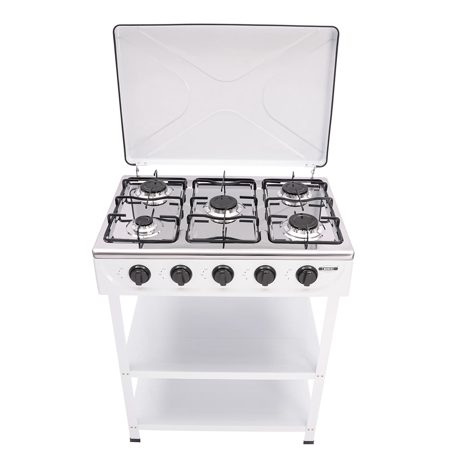 Natural Gas Stove, Natural Gas Stove with 5 Burners, Portable Natural Gas Stove, for Camping, Fishing, RV Travel, and More