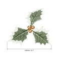 thumbnail image 2 of Artificial Holly Berries with Green Leaves, 48 Pack Gold Holly Berry Flowers for Christmas Wreath Arrangement, 2 of 6