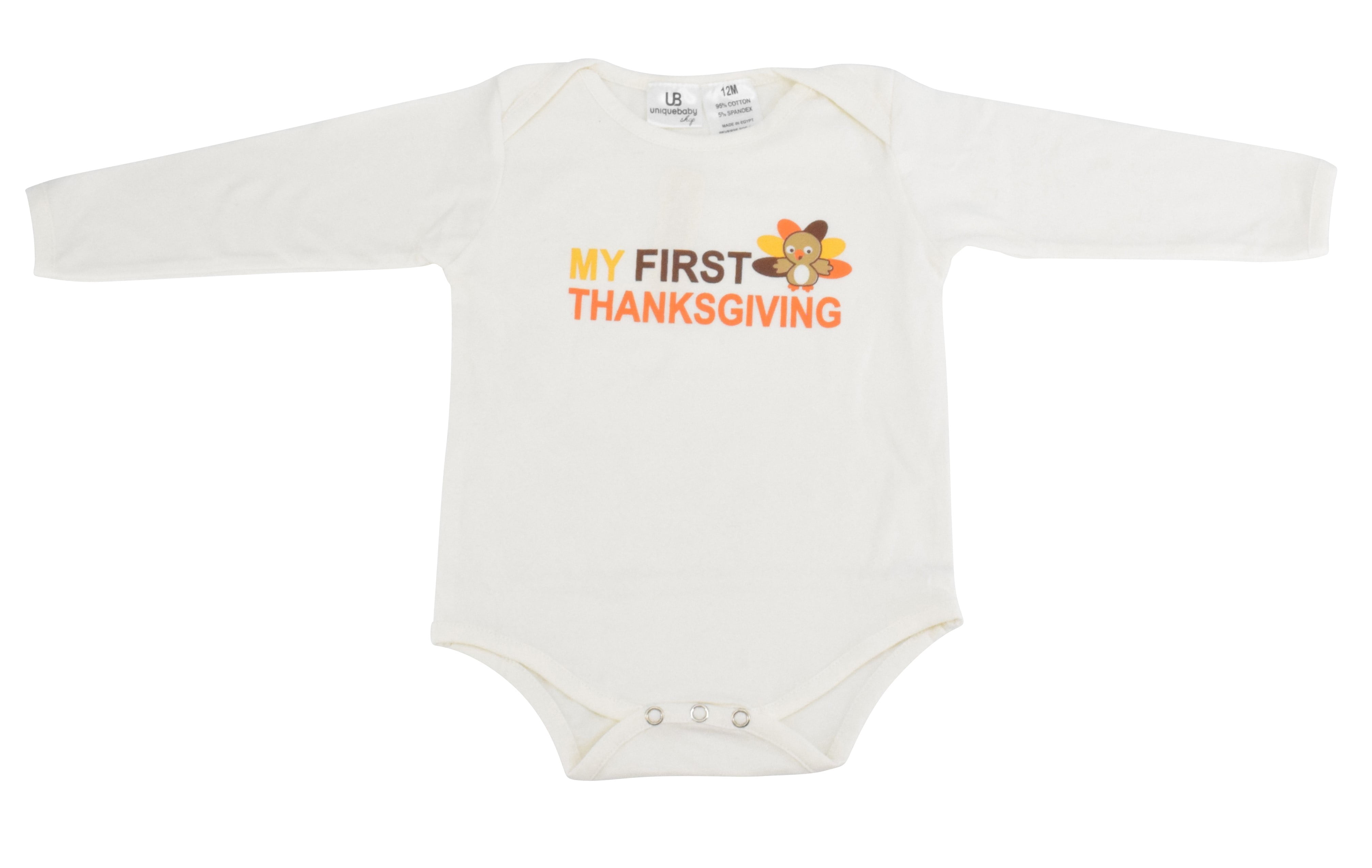 Unique Baby Unisex My First Thanksgiving Layette Set with Cap