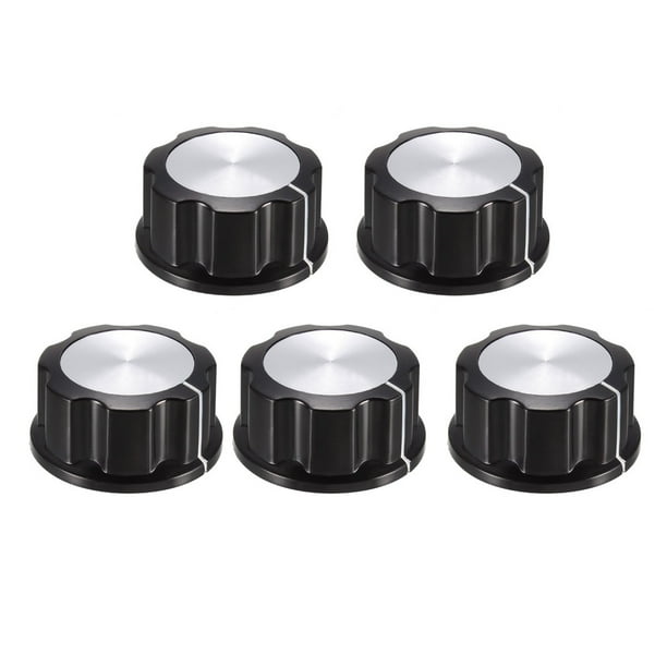 5 Pcs Speaker Control Knob Power Amplifier Knob 33mm Dia. Rotary Knobs for 6mm Dia. Shaft