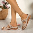 thumbnail image 5 of WIZUTIZ Womens Shower Shoes Comfort Athletic Walking Summer Shoes for Women Slip on Sandals Wedge Sandals Shower Shoes Beach Slip on Sandals Indoor Breathable Cushion Slippers for Lady Gifts for Mom, 5 of 6