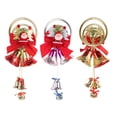 thumbnail image 2 of CSCHome Christmas Bells Door Hangings, Santa Claus Hangings, Christmas Tree Decorations, Window Home Decor Hangings(Gold), 2 of 4