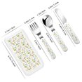 thumbnail image 2 of Kdxio Cactus Plants Toddler Utensils Set - Kids Silverware Set, Set Kids Utensils Set with Case for Preschooler Children, 2 of 8