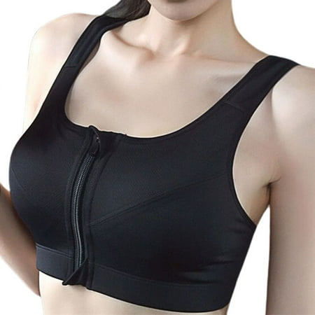 

Kunxin Bra Front Zipper Shockproof Female Ladies No Underwire Sporty Bra for Sports