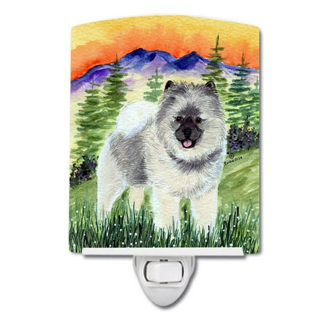 Carolines Treasures SS8192CNL Keeshond Ceramic Night Light, 6x4x3, Multicolor