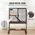 thumbnail image 4 of KFFKFF 64.6" Metal Cage on Wheels, Spacious 4-Level Habitat for Small Pets, Includes Ramps & Tray, Simple Assembly, Ideal for Ferrets, Rats, Guinea Pigs, Chinchillas, Squirrels, Hedgehogs, Bunnies, 4 of 9
