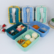thumbnail image 3 of Bento Box para Adultos - Contenedor de Almuerzo Hermético de 3 Compartimentos, Apto para Microondas y Lavavajillas, Reutilizable para Ensaladas y Refrigerios C, 3 of 5
