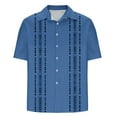 thumbnail image 6 of cllios Men's Casual Linen Shirts Short Sleeve Button Down Shirt Summer Tropical Floral Hawaiian Shirts for Men Big and Tall Beach Holiday Tops, 6 of 6