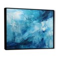 thumbnail image 2 of Designart "Teal White Ocean Charm Pastoral II" Modern Floater Framed Canvas Art Print, 2 of 7