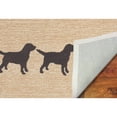 thumbnail image 5 of Liora Manne Frontporch Doggies Indoor Outdoor Area Rug Black, 5 of 5