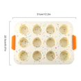 thumbnail image 3 of Professional Non-Stick Cake Baking Pan - Heavy Duty Carbon Steel Cookie Sheet Muffin Pizza Tray Dishwasher Safe Oven Bakeware(White), 3 of 3