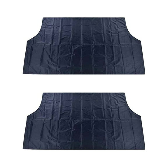 WORGEOUS 2 pcs Car Windshield Cover Sun-Proof Frost-Proof Snow-Proof Cover Car Window Shield Protector Black