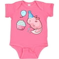 thumbnail image 3 of Inktastic Cute Axolotl Birthday with Cupcake Boys or Girls Baby Bodysuit, 3 of 5