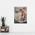 thumbnail image 4 of Artery8 Red Kite in Flight Stylised Animal Painting Living Room Extra Large XL Wall Art Poster Print, 4 of 5
