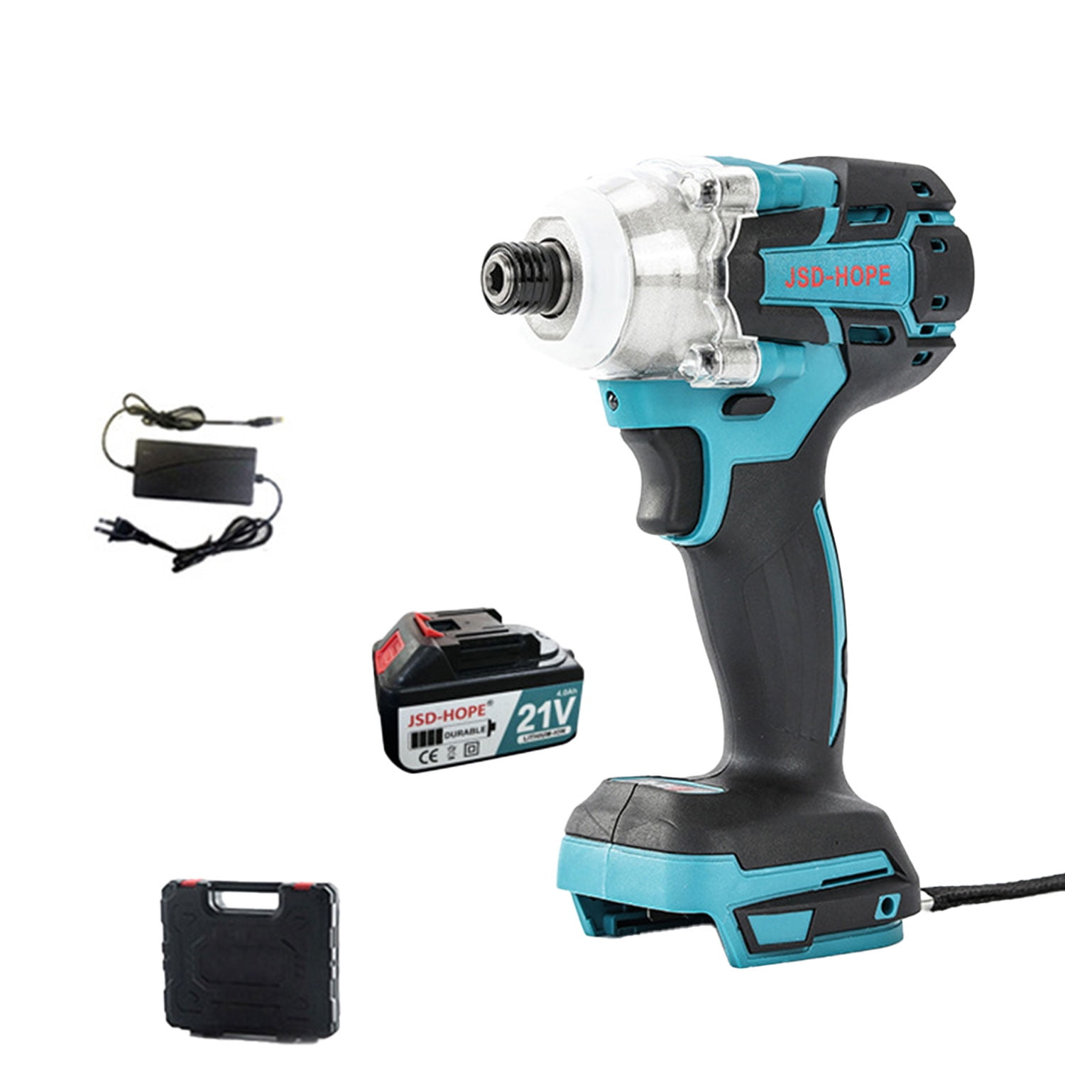 21V Brushless Cordless Impact Driver, Compact Electric Screwdriver Power Tool