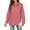 #1 Coral, variant on VDJ Womens Button Down Shirts Long Sleeve Casual Collared Business Blouse Lightweight Casual Work Tops Size XL