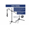 thumbnail image 4 of Pedestal Para Microfono Xtellar color negro Base Doble Boom Atril Profesional, 4 of 4