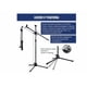 thumbnail image 4 of Pedestal Para Microfono Xtellar color negro Base Doble Boom Atril Profesional, 4 of 4