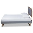 thumbnail image 2 of Baxton Studio Ash Walnut Brown Finished Wood King Size Platform Bed, 2 of 11