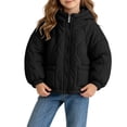 thumbnail image 5 of Mitankcoo Girls Hooded Quilted Jacket Full Zip Padded Coat with Pockets Lightweight Warm Winter Outerwear 1-10Y, 5 of 7