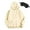 Beige, variant on Maplenight Womens Hooded Sweatshirt Casual Drawstring Hoodies with Eye Mask Relaxed Fit Long Sleeve Pullover Sweatshirts