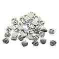 thumbnail image 6 of 50Pcs Foot Printed Heart Charms Beads Bulk for DIY Craft Pendants Bracelet Necklace Earring Keychain Jewelry Making Finding Accessories, 6 of 10