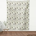 thumbnail image 4 of Ambesonne Botanical Fabric by the Yard Upholstery, 70s Style Interior Design, 10 Yards, Multicolor, 4 of 5