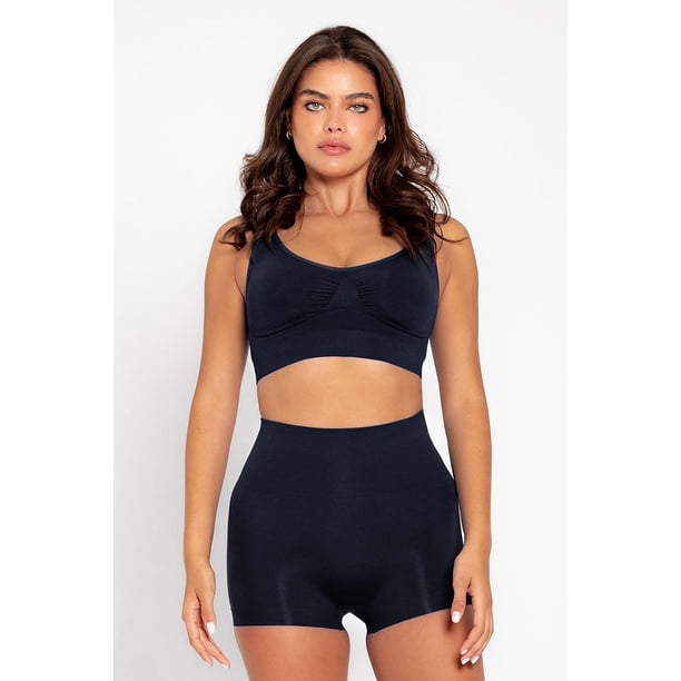 Panty bóxer seamless (DJ01L4) azul M