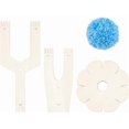 thumbnail image 1 of Juego de 3 piezas de herramienta de madera para hacer pompones, bolas de lana con forma de flor en Y, ideal para manualidades y tejido de lana., 1 of 6