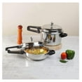 thumbnail image 6 of Pressure Cooker Stainless Steel – Outer Lid - 3 Liter – Induction Base Cooker – Indian Pressure Cooker – Sandwich Bottom – Best Used For Indian Cooking, Soups, and Rice Recipes, Quinoa, 6 of 8