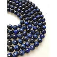thumbnail image 2 of K-KED Blue Tiger Eye Smooth Round Beads 4mm 6mm 8mm 10mm 12mm 15.5" Strand-4 mm, 2 of 6