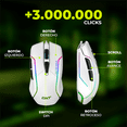 thumbnail image 4 of Mouse Gaming DXT GAMING Grip RGB 7200 DPI Sensor Optico 6 Botones Programables 13 Modos de Retroiluminacion Alambrico USB Blanco MGDXT046WT, 4 of 6
