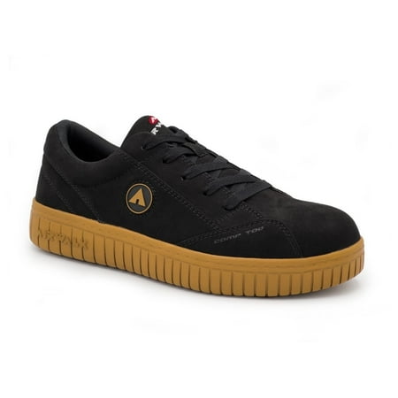 

AIRWALK SAFETY Mens Camino Composite Toe EH Work Shoe Black/Gum - AW6102 BLACK/GUM